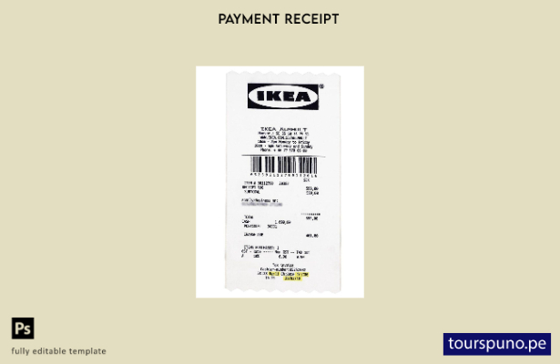 lista para imprimir la plantilla de cheque de pago de la empresa global de Ikea